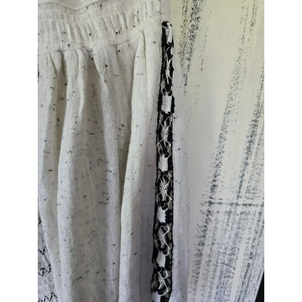 New Free People Smocked Bodice Balloon Sleeve Top - Large